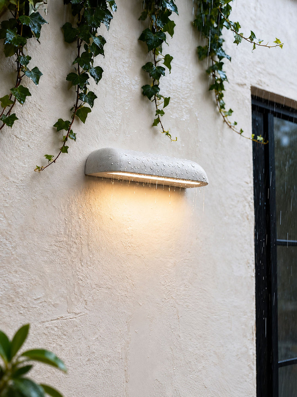 Tavrelle Micro-Cement Outdoor Wall Sconce