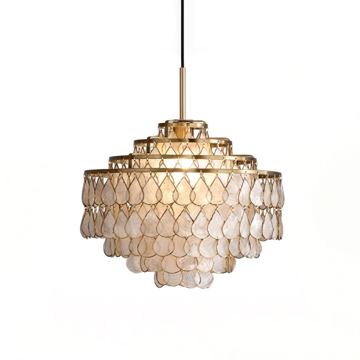 Teardrops Shell Chandelier