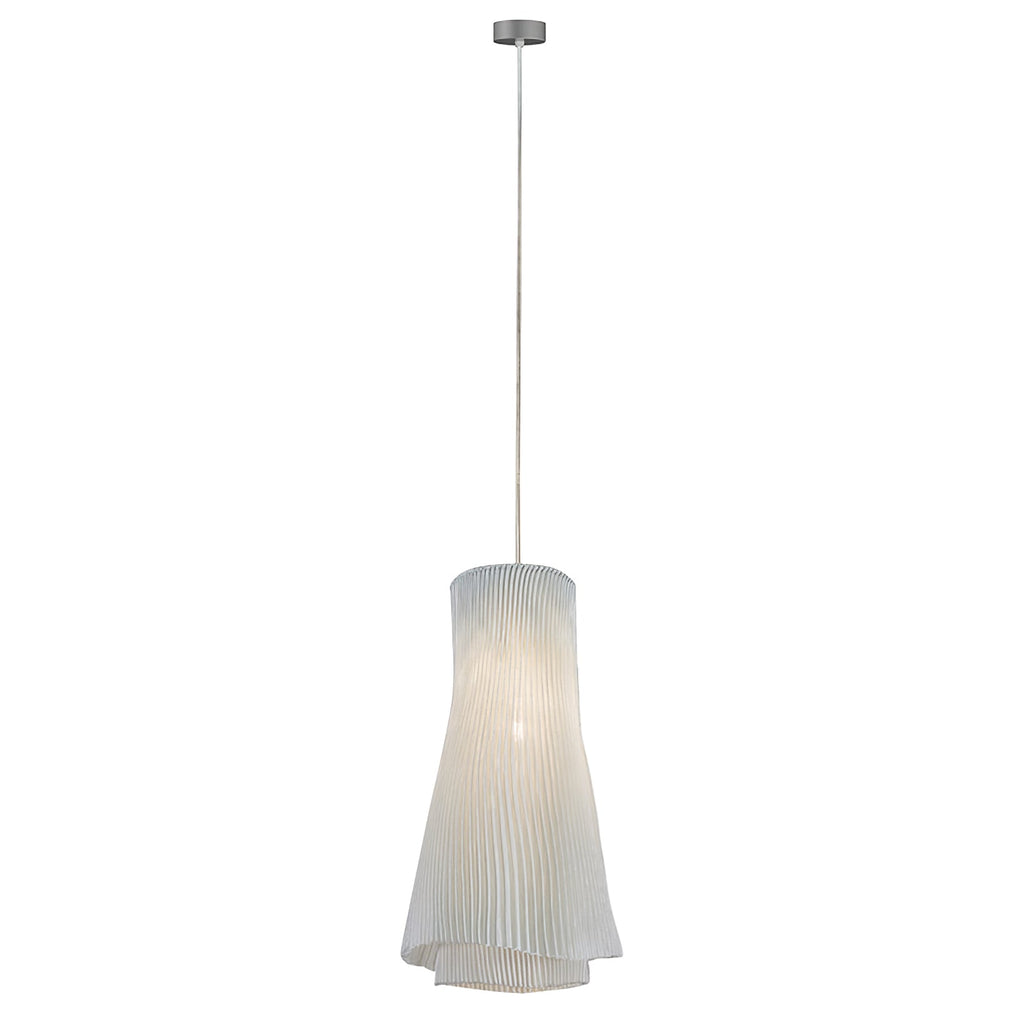 Stainless Steel Pleated Pendant Lamp