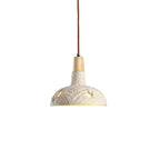 Cement Carve Pendant Lamp ∅ 9.1″ x H 7.9″ / Cement Grey pendant Lamp