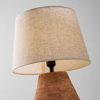 Textured Terracotta Toned Table Lamp