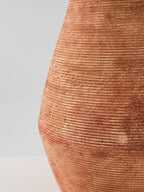 Textured Terracotta Toned Table Lamp