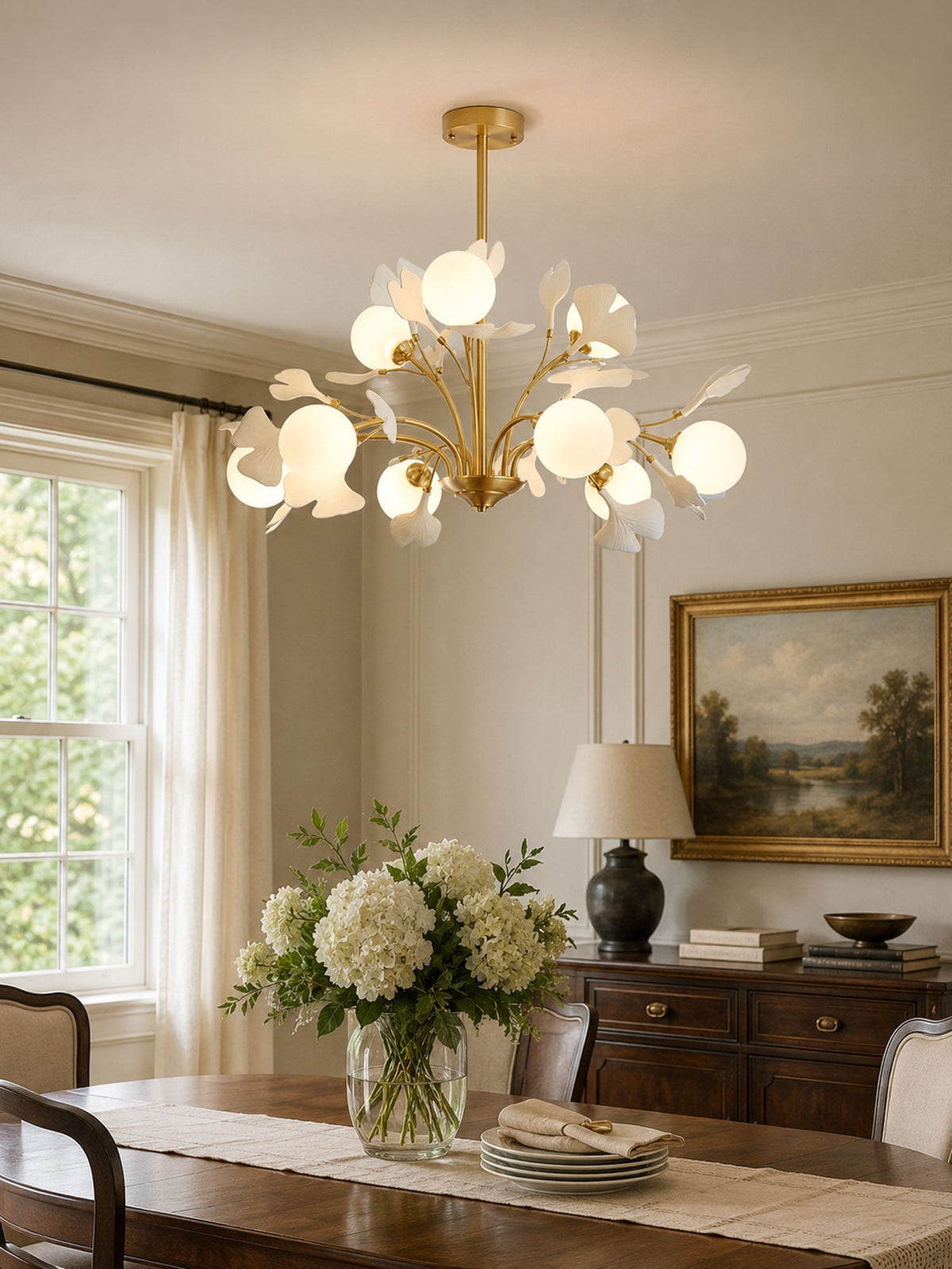 Thalassa Gingko Chandelier