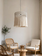 Thatch Macrame Tassel Pendant Lamp