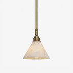 Thessa Alabaster Cone Pendant Light