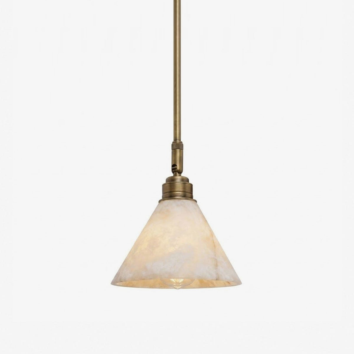 Thessa Alabaster Cone Pendant Light