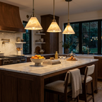 Thessa Alabaster Cone Pendant Light