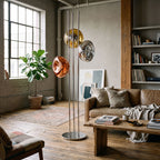 Three Lava Glass Floor Lamp