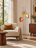 Three Lava Glass Floor Lamp
