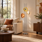 Three Lava Glass Floor Lamp