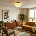 Tiered Glass  Ceiling Light