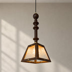Timber Glass Pendant Light
