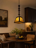 Timber Glass Pendant Light