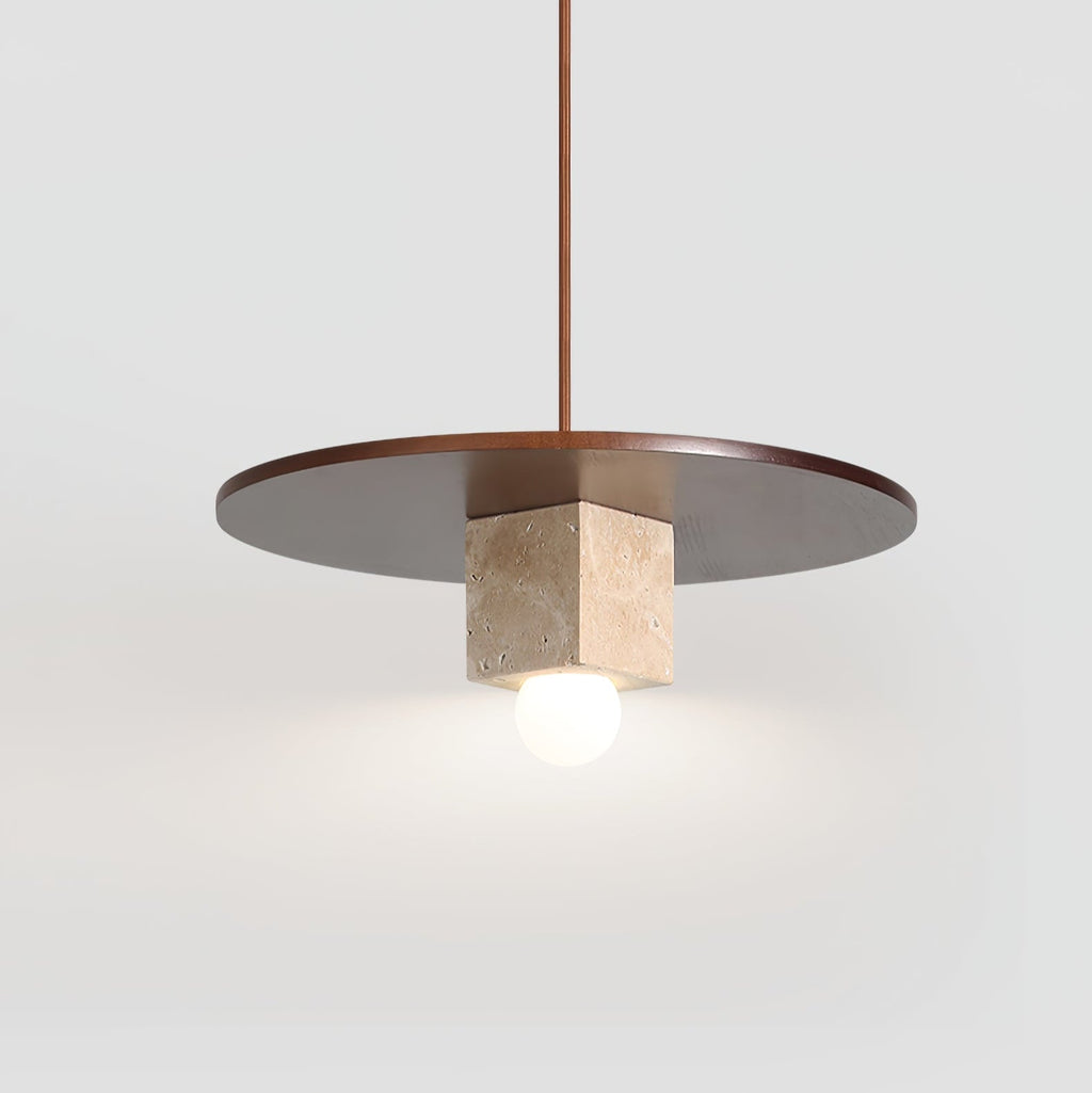 Tondo Stone Disc Pendant Light