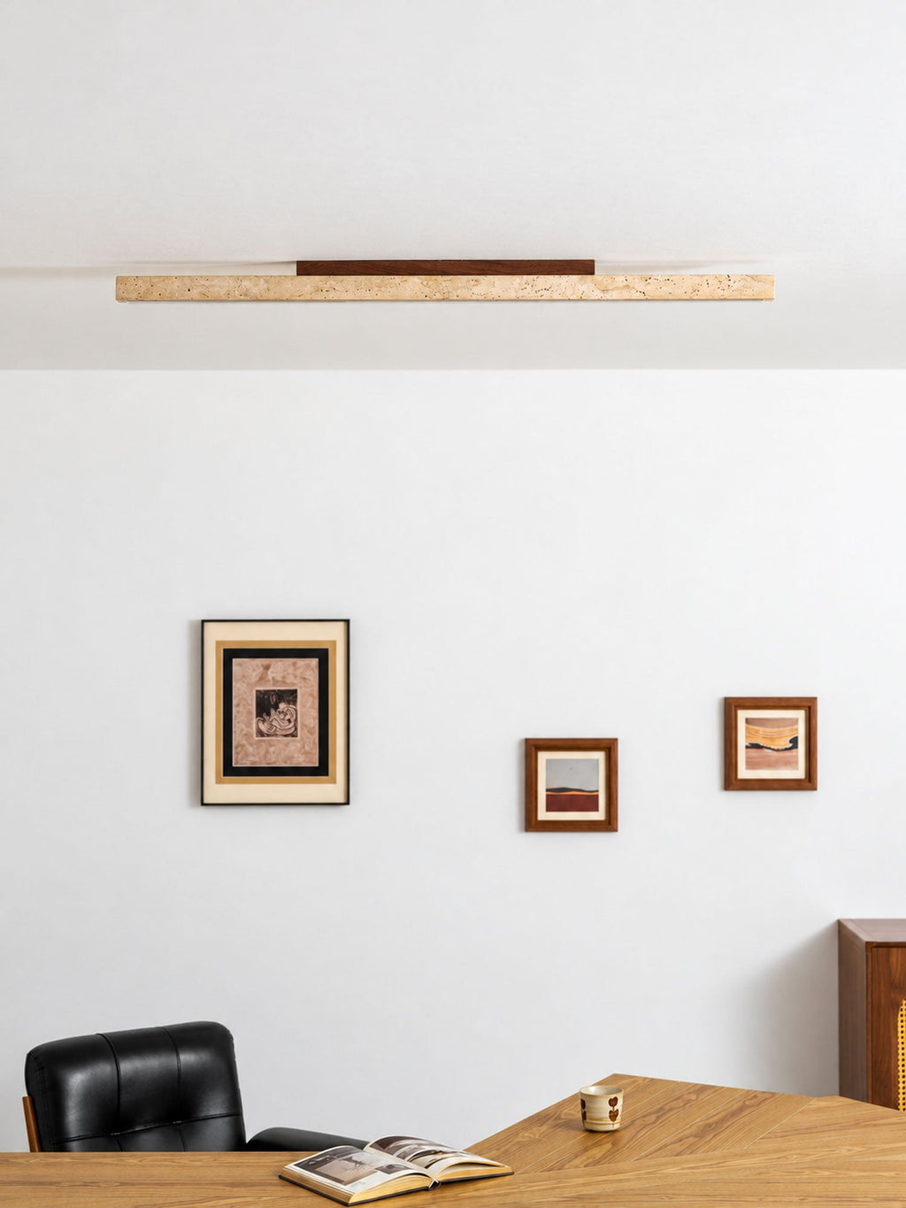 Travertine Column Ceiling Light