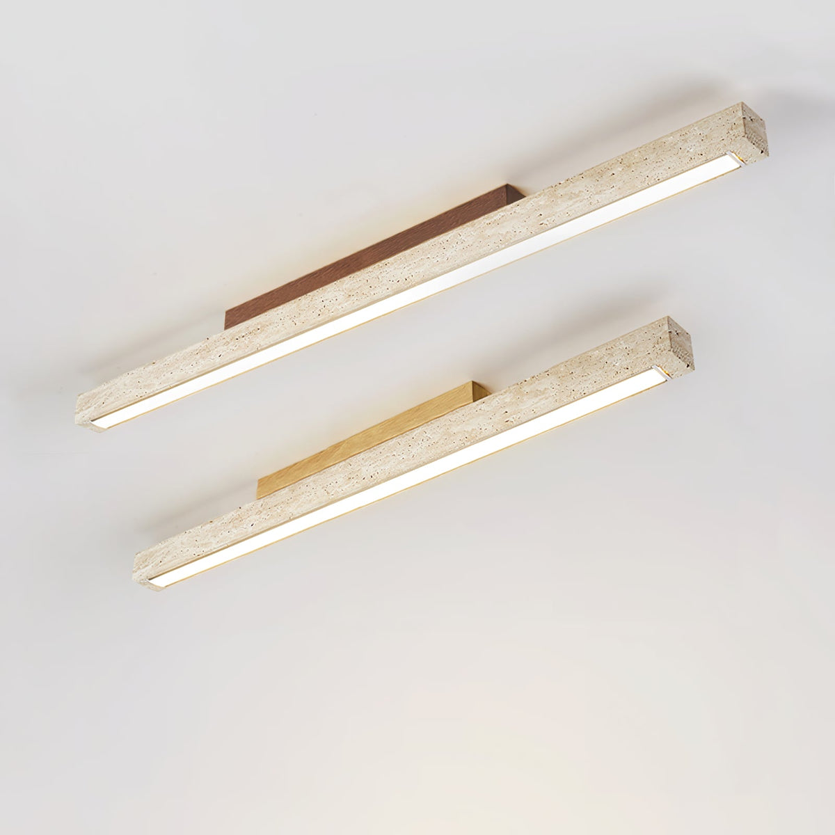 Travertine Column Ceiling Light