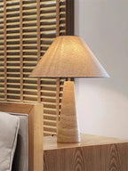 Travertine Column Table Lamp