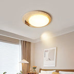 Travertine Oval Knob Ceiling Lamp