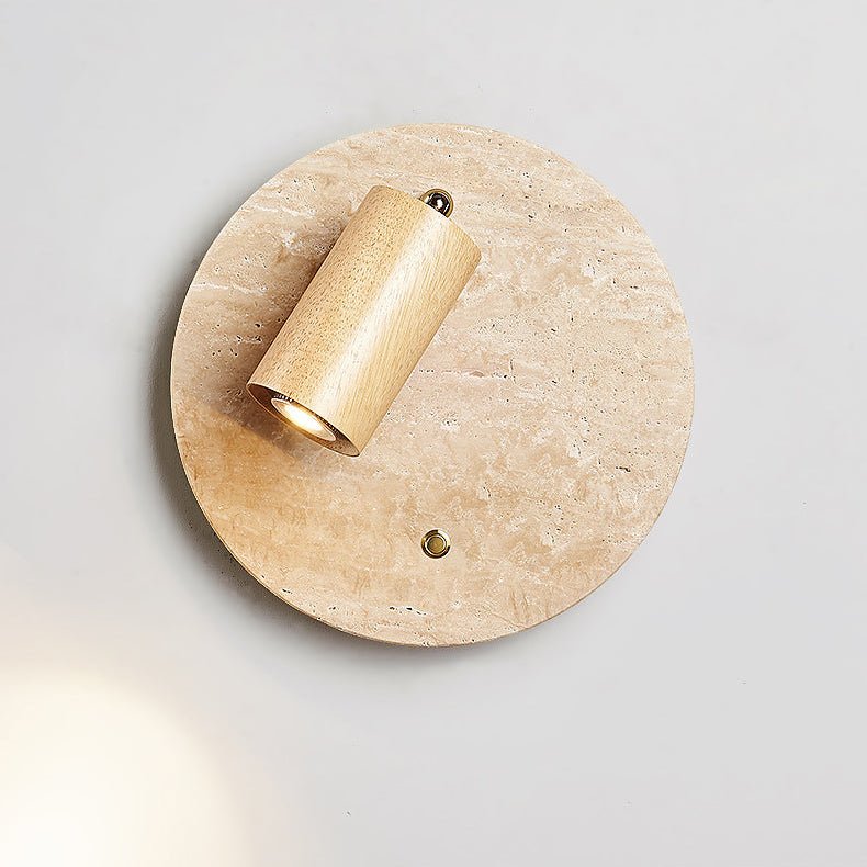 Travertine Spot Wall Sconce