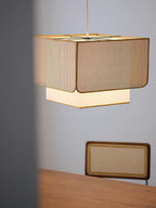 Trellis Woven Rattan Pendant Lamp