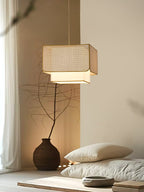 Trellis Woven Rattan Pendant Lamp