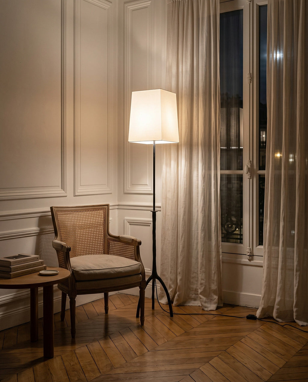 Trepied Brass Twig Floor Lamp