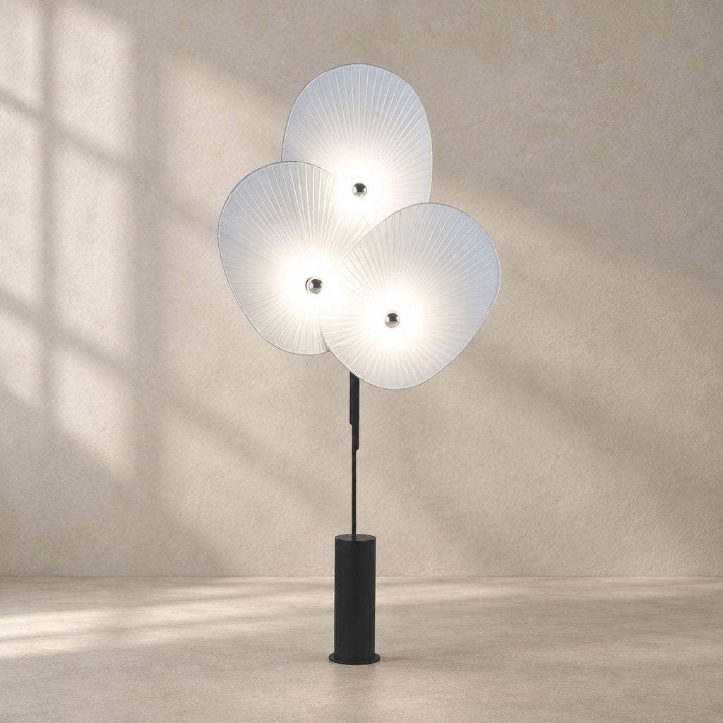 Triple Floral Floor Lamp