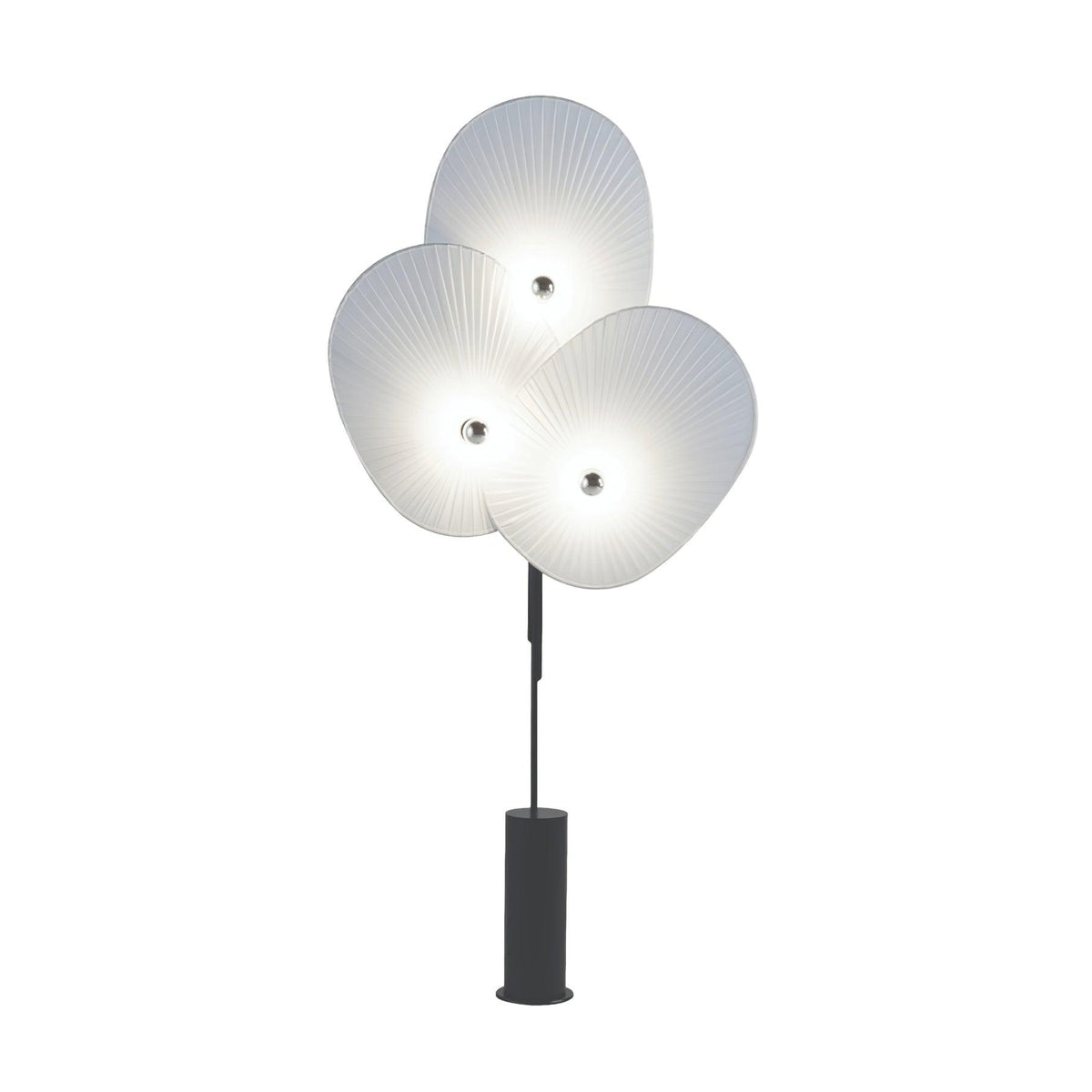 Triple Floral Floor Lamp ∅ 39.4″ x H 74″ / Dia 100cm x H 188cm / White / US Plug Floor lamp