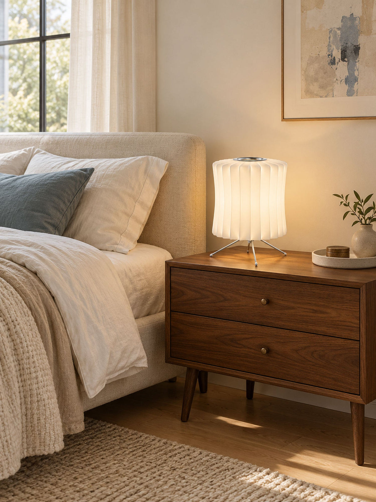 Tripod Bubble Table Lamp