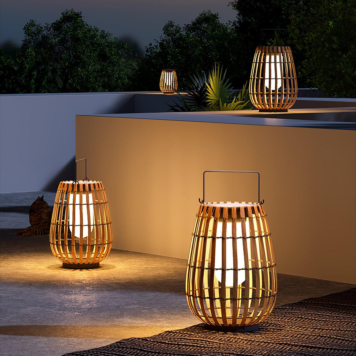 Tropic Braid Lantern Outdoor Lamp