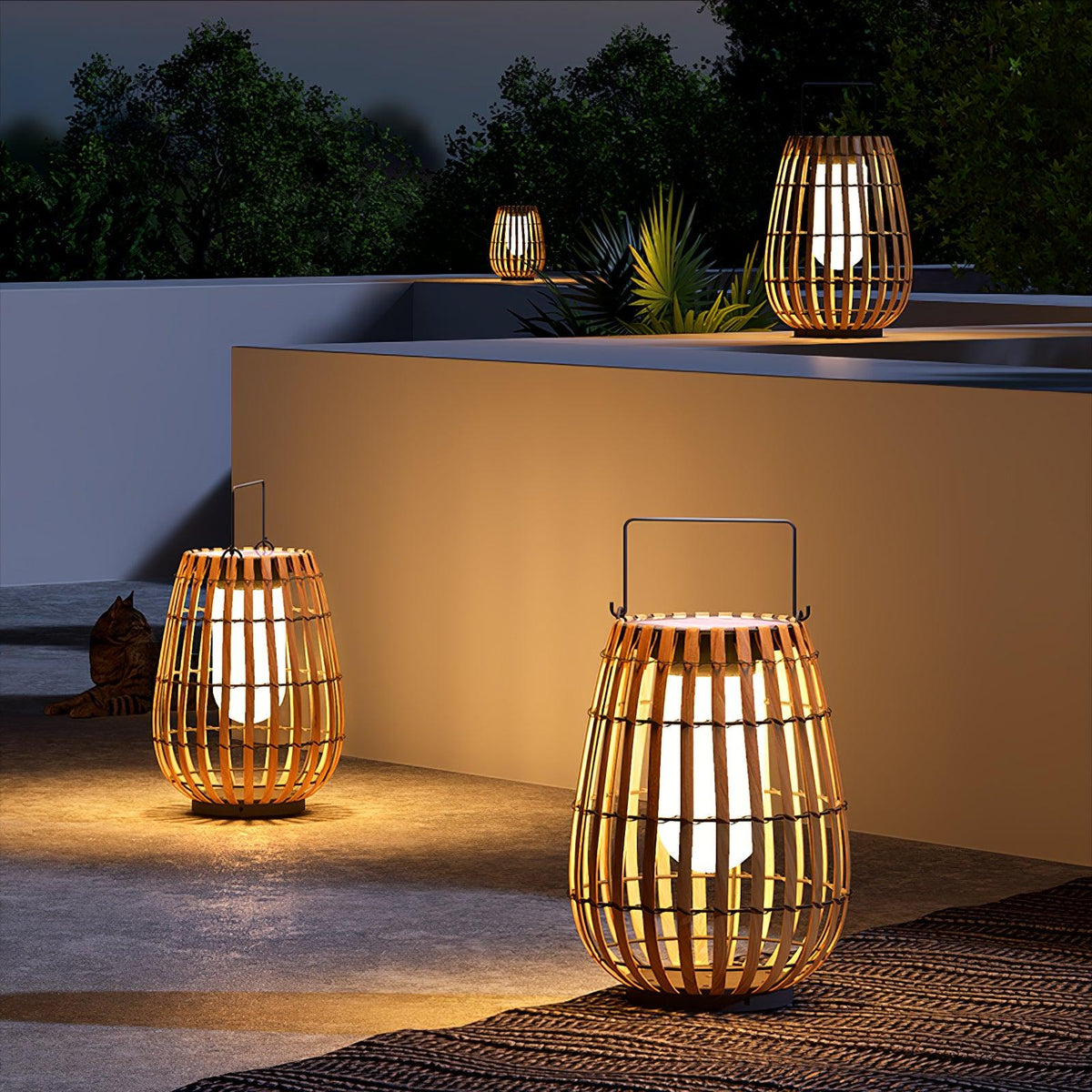 Tropic Braid Lantern Outdoor Lamp