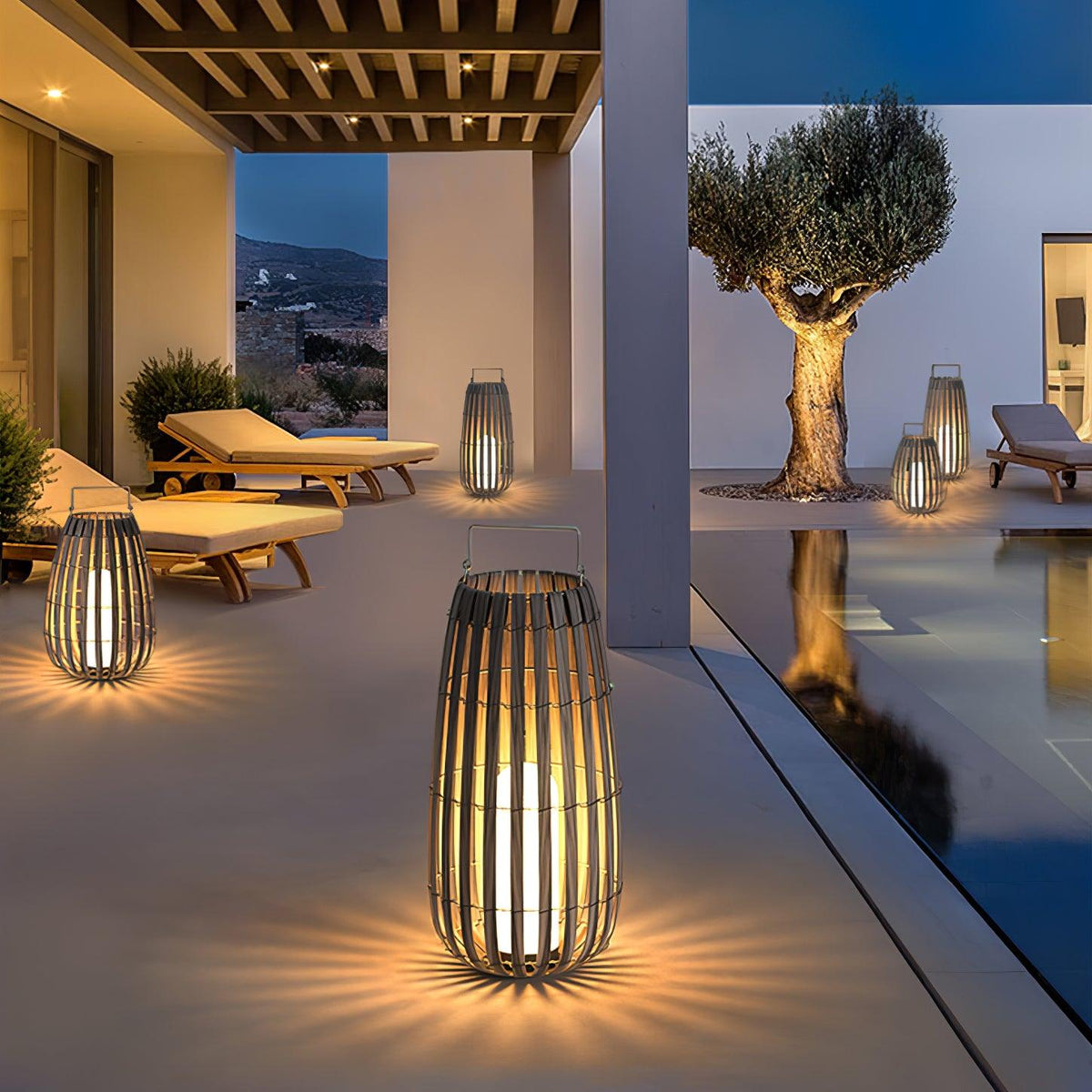 Tropic Braid Lantern Outdoor Lamp