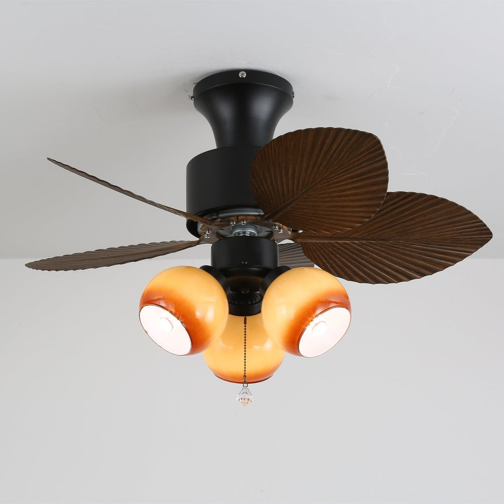 Tropica Palm Ceiling Fan Light