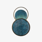 Turquoise Satellite Wall Lamp ∅ 10.2″ x H 16.5″ / Dia 26cm x H 42cm / Blue / Warm Light Wall lamp