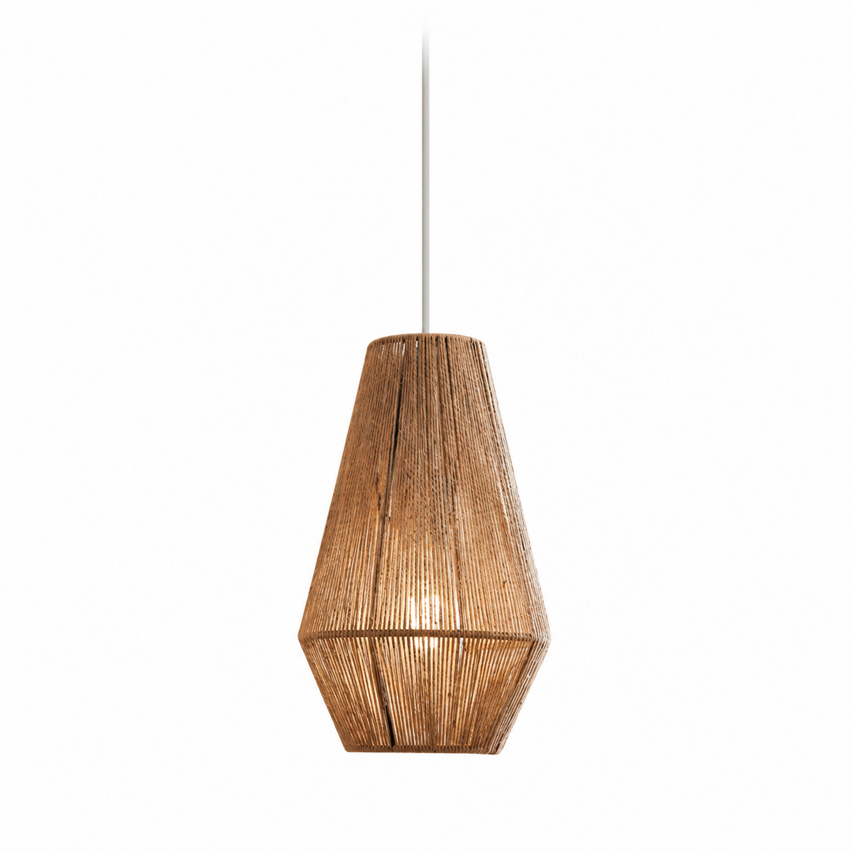 Twine Faceted Rope Pendant Lamp