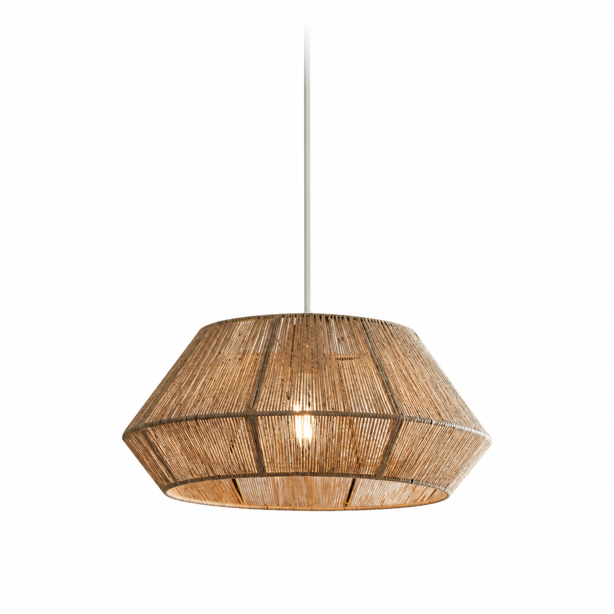 Twine Faceted Rope Pendant Lamp