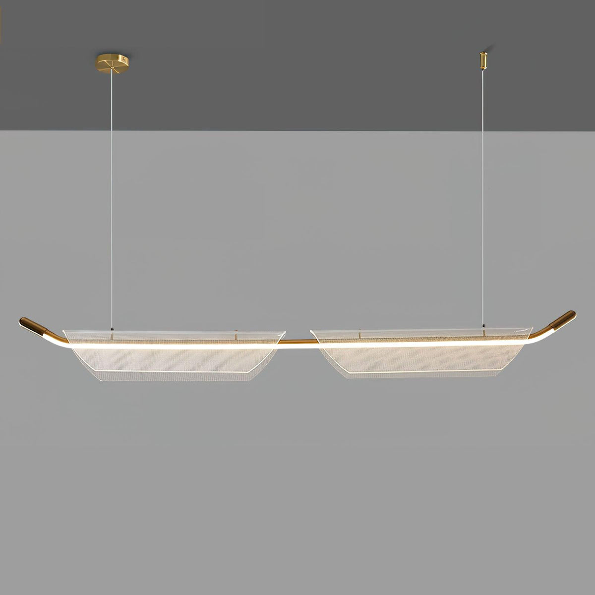 Two Boats Acrylic Pendant Light