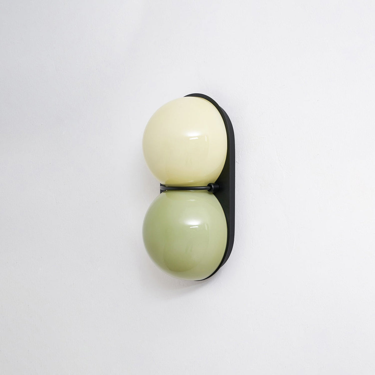 Two Globe Glass Wall Sconce