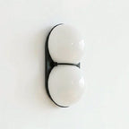 Two Globe Glass Wall Sconce