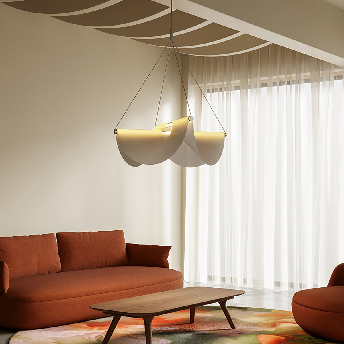 Vaelora Ribbon Pendant Lamp