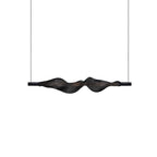 Vapour Pendant Light Horizontal L 38.6″ x H 7.1″ / L 98cm x H 18cm / Black & Black / Warm Light Pendant light