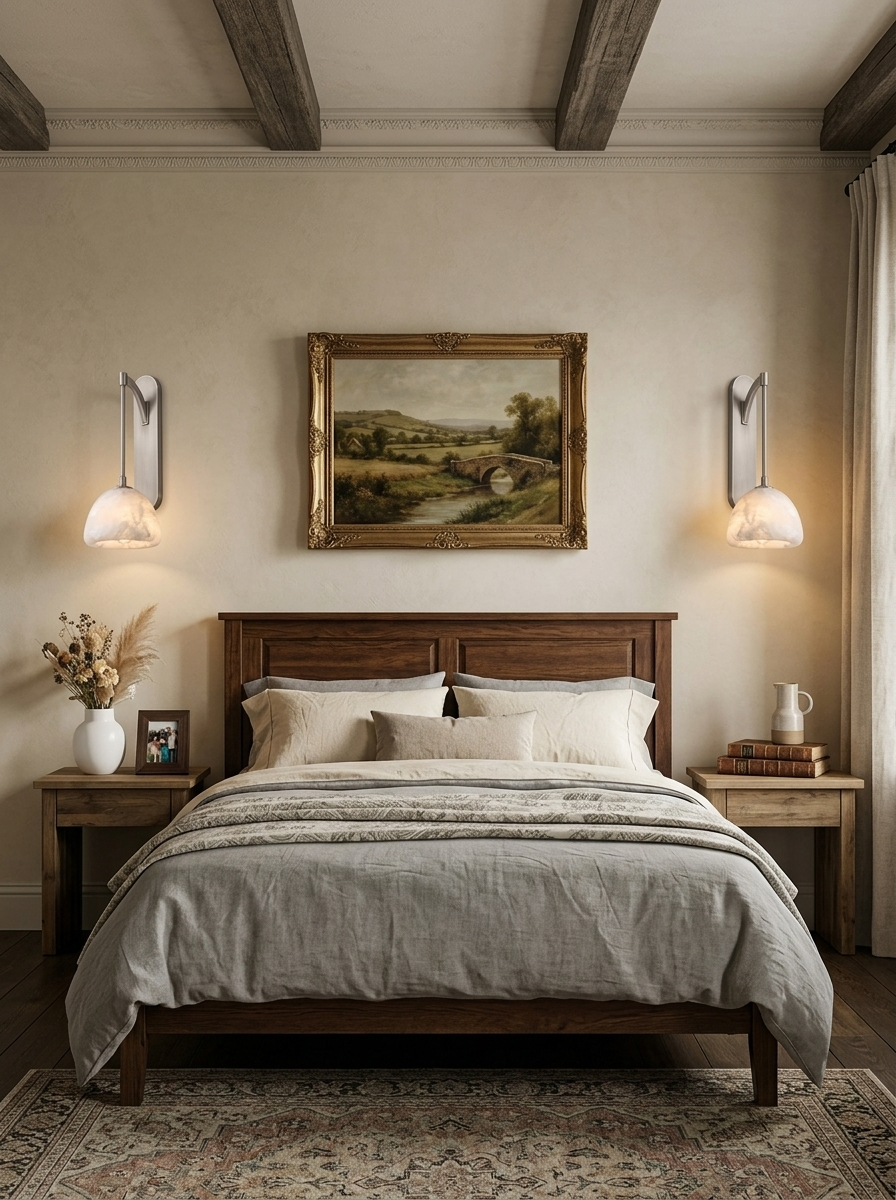 Velisse Alabaster Dome Wall Sconce