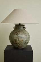 Verdigris Handle Table Lamp