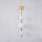 Vertical Globe Plug-in Wall Lamp