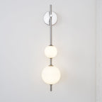 Vertical Globe Plug-in Wall Lamp