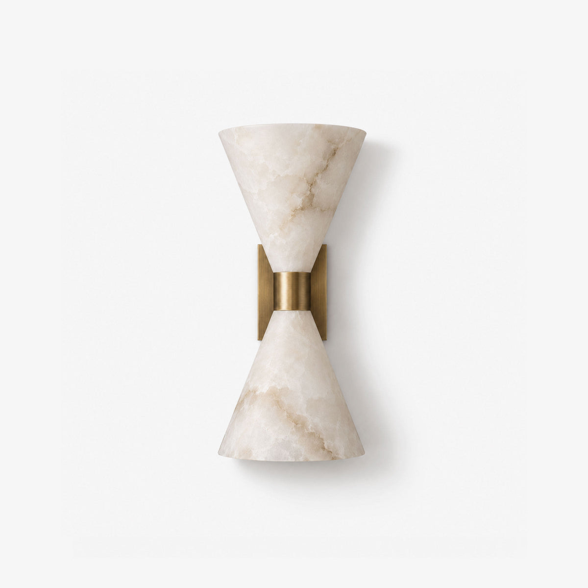 Vesanne Alabaster Hourglass Wall Sconce