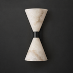 Vesanne Alabaster Hourglass Wall Sconce