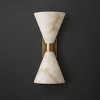 Vesanne Alabaster Hourglass Wall Sconce
