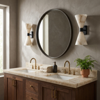Vesanne Alabaster Hourglass Wall Sconce