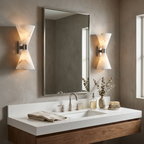 Vesanne Alabaster Hourglass Wall Sconce